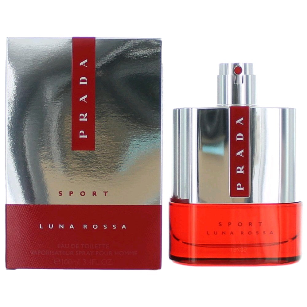 Bottle of Prada Luna Rossa Sport by Prada, 3.4 oz Eau De Toilette Spray for Men